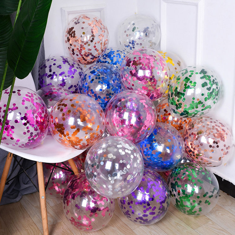 12 tommer latex balloner med pailletter