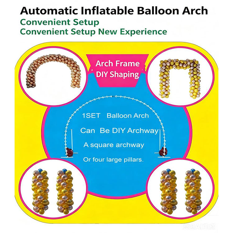 Automatisk oppustning af ballonbue