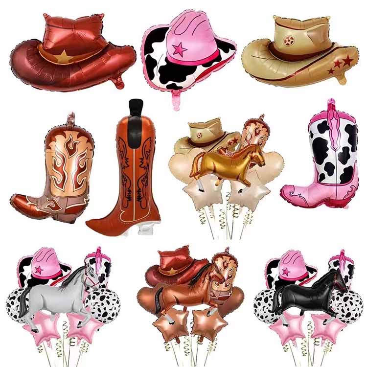 Cowboy-tema folieballoner