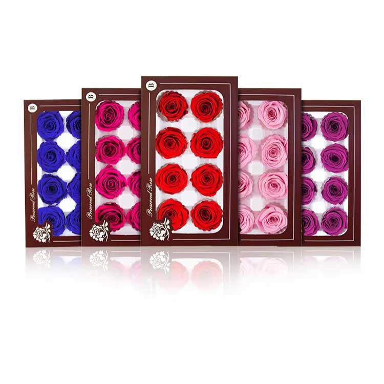 Everlasting Flower 8 blomster Rose gaveæske