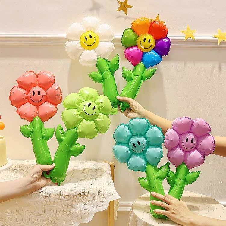 Håndholdt solsikke folieballon