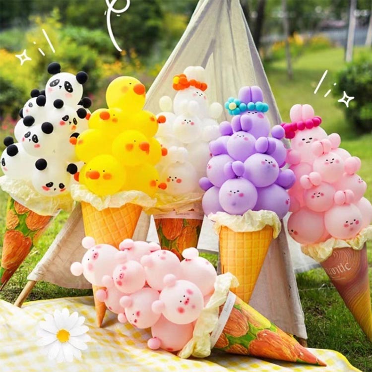 Ice Cream Cone Ballon DIY materialekombination