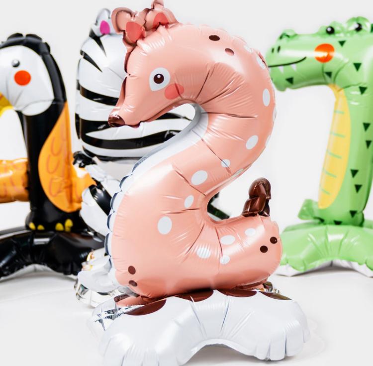 Cartoon Numbers Standing Foil Balloon price
