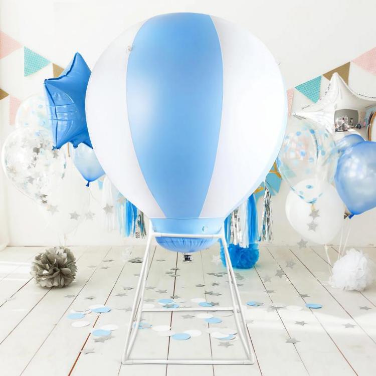 Genanvendelig oppustelig halv varmluftballon