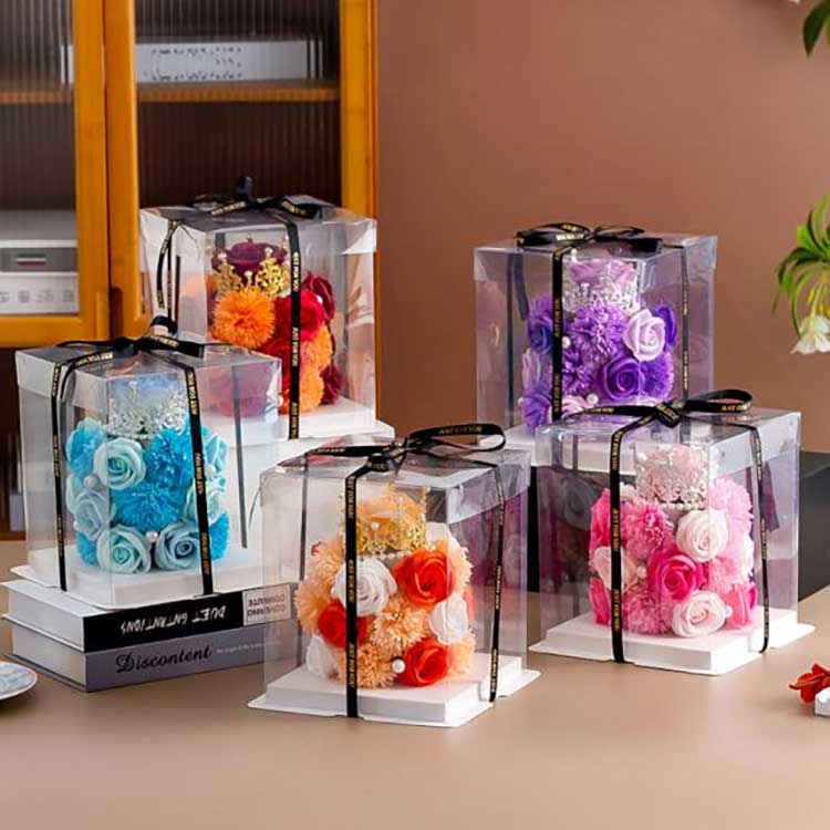 Rose blomster gaveæske