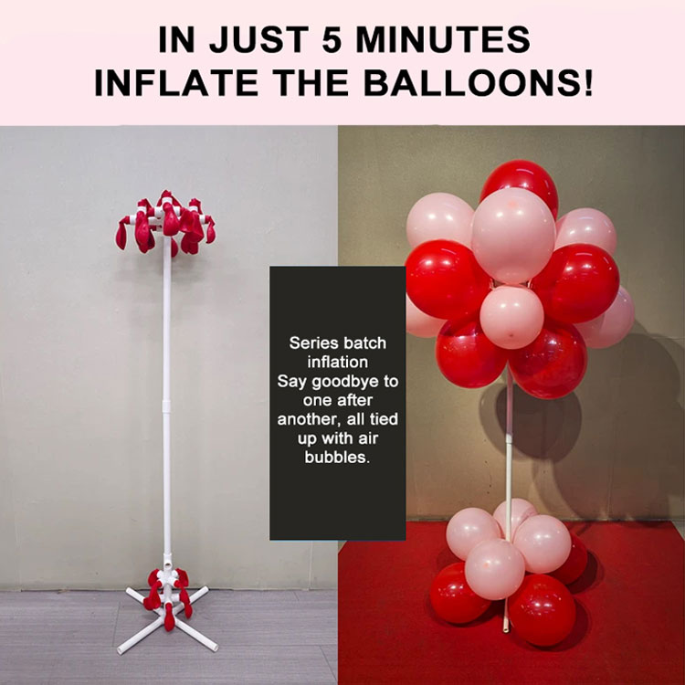 Selvoppustelige ballonbue lille søjle